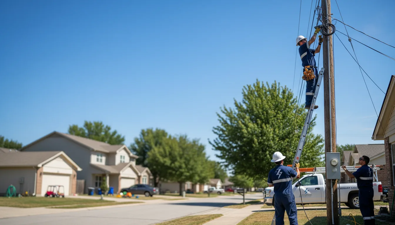 Residential electrician providing installation services in Lynndyl, UT